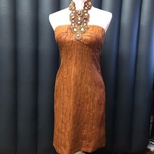 👗Brown halter dress👗